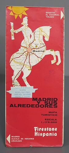 Seller image for MAPA. MADRID Y SUS ALREDEDORES. FIRESTONE for sale by EL DESVAN ANTIGEDADES