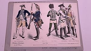 History of Costume, European Military, Hand-Painted Wood Engravings (Zur Geschichte der Kostüme)