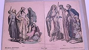 History of Costume, Middle-East, Hand-Painted Wood Engravings (Zur Geschichte der Kostüme)