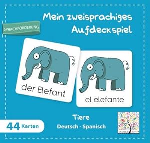 Bild des Verkufers fr Mein zweisprachiges Aufdeckspiel, Tiere Deutsch-Spanisch (Kinderspiel) zum Verkauf von AHA-BUCH GmbH