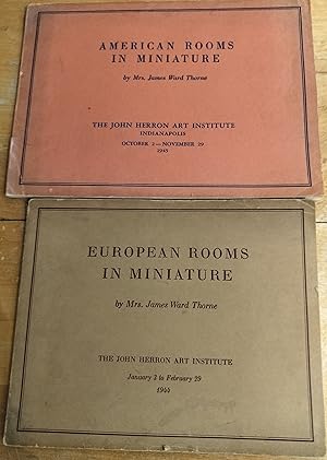 Seller image for American Rooms in Miniature and European Rooms in Miniature (2 volume set) for sale by BASEMENT BOOKS