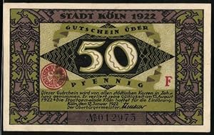Bild des Verkufers fr Notgeld Kln 1922, 50 Pfennig, Die Heinzelmnnchen zum Verkauf von Bartko-Reher