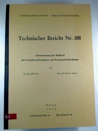 Rolf Evers / Klaus E. Anders : Untersuchung der Struktur des Verkehrsaufkommens von Fernsprechtei...