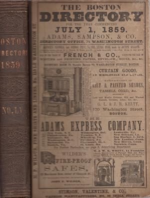 Boston Directory For the Year ending June 30, 1860, Embracing the City Record, A General Director...