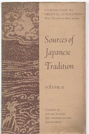 Seller image for Sources of Japanese Tradition Volume II for sale by Turn The Page Books