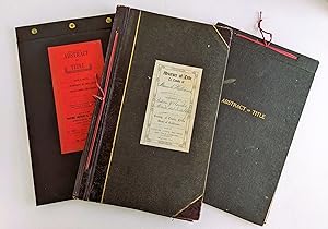 1859-1920 TITLE ABSTRACT THREE VOLUMES - RANCHO MONTE DEL DIABLO / THE PACHECO GRANT / Mount Diab...