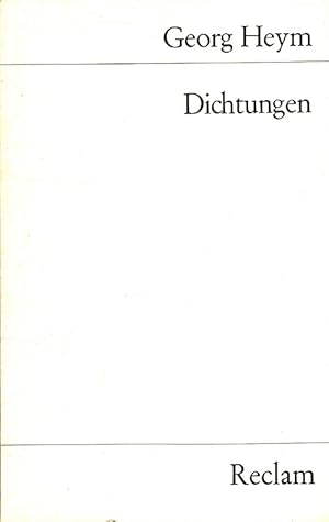 Bild des Verkufers fr Dichtungen Ausw. u. Nachw. von Walter Schmhling / Reclams Universalbibliothek ; Nr. 8903 zum Verkauf von Versandantiquariat Nussbaum