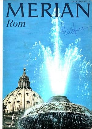 Imagen del vendedor de Rom - Merian Heft 12/1970 - 23. Jahrgang a la venta por Versandantiquariat Nussbaum