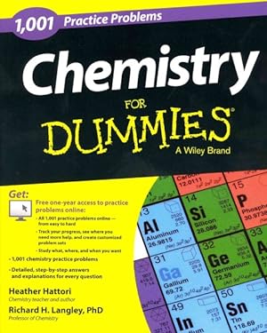 Seller image for 1,001 Chemistry Practice Problems for Dummies for sale by GreatBookPrices