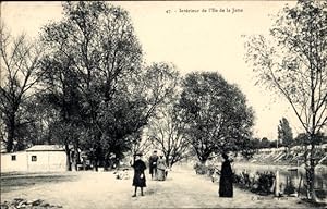 Ansichtskarte / Postkarte Île de la Jatte Hauts-de-Seine, Innenbereich