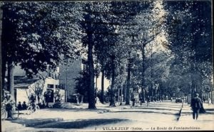 Ansichtskarte / Postkarte Villejuif Val de Marne, La Route de Fontainebleau