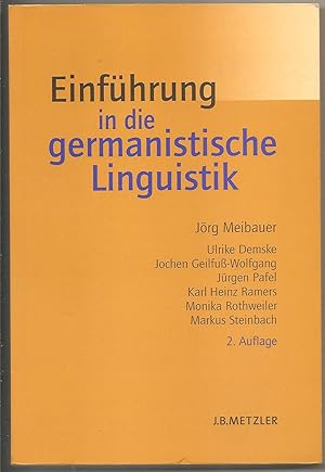Bild des Verkufers fr Einfhrung in die germanistische Linguistik (Lehrbuch) zum Verkauf von Gabis Bcherlager