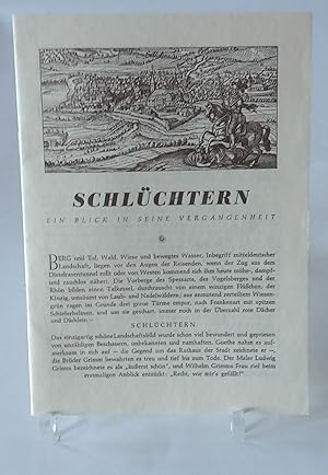 Bild des Verkufers fr Schlchtern - Ein Blick in seine Vergangenheit . zum Verkauf von AphorismA gGmbH