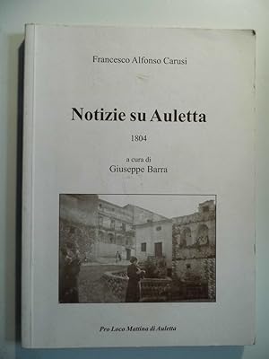 Notizie su Auletta 1804 a cura di Giuseppe Barra