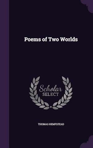 Seller image for Poems of Two Worlds for sale by moluna