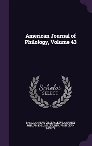 Seller image for American Journal of Philology, Volume 43 for sale by moluna
