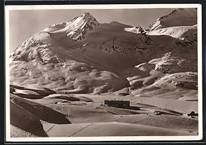 Bild des Verkufers fr Ansichtskarte Berninapass, Panorama nella stgione invernale, Gruppo del Bernina zum Verkauf von Bartko-Reher