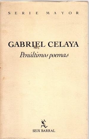Bild des Verkufers fr Penltimos poemas . zum Verkauf von Librera Astarloa