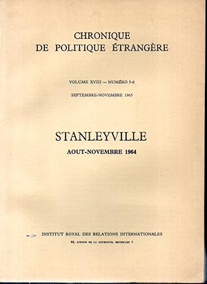 Stanleyville. Août - novembre 1964