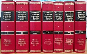 Imagen del vendedor de Diccionario onomstico y herldico vasco (Obra completa, 7 volmenes) Ms de 25.000 apellidos vascos, con su significacin, casa solar, pruebas de hidalgua y escudos de armas. a la venta por Librera Astarloa