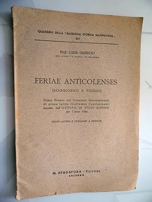 FERIAE ANTICOLENSES ( SOGGIORNO A FIUGGI )