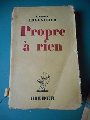 Image du vendeur pour Propre a rien mis en vente par Frederic Delbos