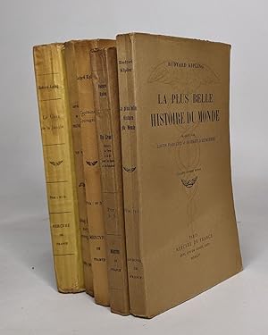 Image du vendeur pour Lot de 5 romans de Rudyard Kipling: La plus belle histoire du monde / Le livre de la junge / Le second livre de la jungle / Du cran! / "Capitaine Courageux" mis en vente par crealivres