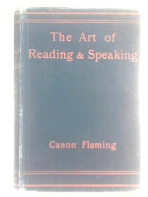 Imagen del vendedor de The Art of Reading & Speaking a la venta por World of Rare Books