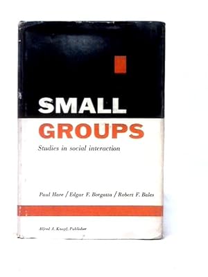 Bild des Verkufers fr Small Groups zum Verkauf von World of Rare Books