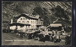 Bild des Verkufers fr Ansichtskarte Innertkirchen, Sustenstrasse, Hotel Steingletscher zum Verkauf von Bartko-Reher