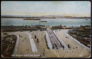 Liverpool Mersey Ship Vintage Postcard