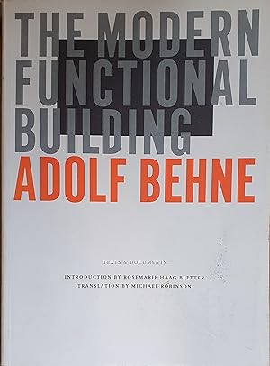 Seller image for The Modern Functional Building (Texts and Documents Series) for sale by Somerset Books
