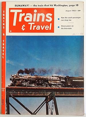 Bild des Verkufers fr Trains & Travel August 1953 Volume 13 Number 10 zum Verkauf von Argyl Houser, Bookseller