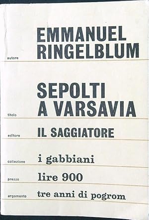 Seller image for Sepolti a Varsavia for sale by Miliardi di Parole