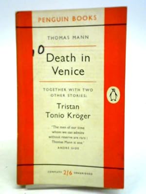 Imagen del vendedor de Death in Venice a la venta por World of Rare Books