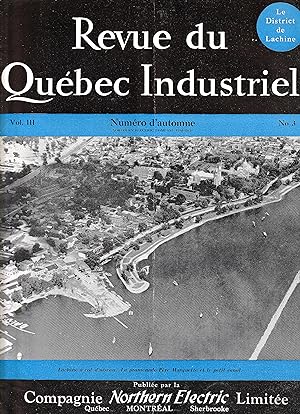 Revue du Québec Industriel Vo lIII No 3. Lachine Lac Saint-Louis