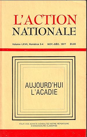 Aujourd'hui l'Acadie