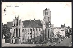 Ansichtskarte Thorn / Torun, Blick zum Rathaus