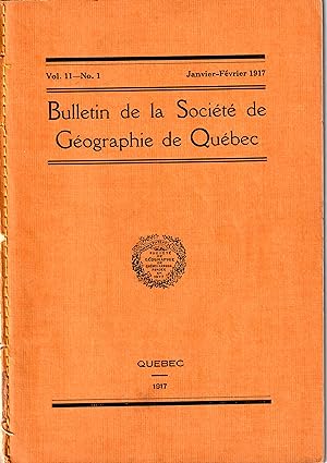 Bulletin de la Société Géographique de Québec, Vol II, No I.