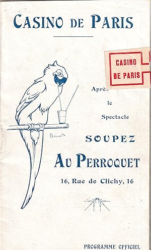 Imagen del vendedor de Programme officiel Maurice Chevalier  Avec le sourire  a la venta por abibliodocs