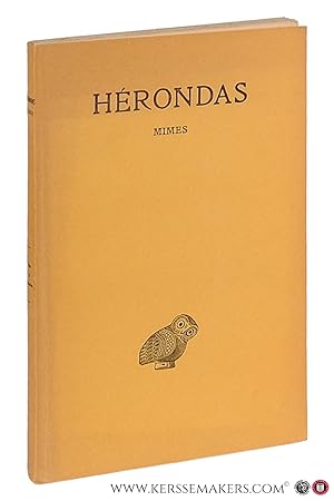 Immagine del venditore per Hrondas Mimes. Deuxieme edition. venduto da Emile Kerssemakers ILAB
