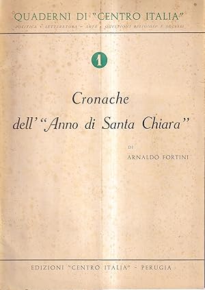 Cronache dell'"Anno di Santa Chiara"