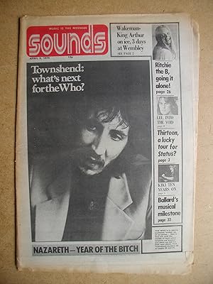 Bild des Verkufers fr Sounds. April 5, 1975. zum Verkauf von N. G. Lawrie Books