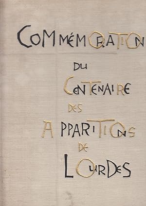 Image du vendeur pour Commmoration du Centenaire des Apparitions de Lourdes mis en vente par PRISCA