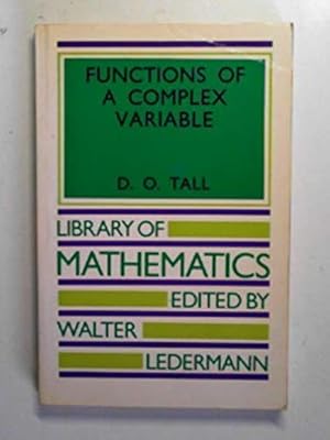 Immagine del venditore per Functions of a Complex Variable (Library of Mathematics) venduto da WeBuyBooks