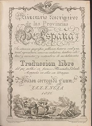 Imagen del vendedor de Itinerario Descriptivo de las Provincias de Espaa y Atlas a la venta por Librera Garca Prieto