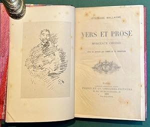 Vers et prose. Morceaux choisis. Avec un portrait par James M. N. Whistler