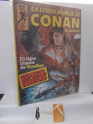 Imagen del vendedor de LA ESPADA SALVAJE DE CONAN 46: EL TIGRE BLANCO DE VENDHYA. SERIE ORO a la venta por Librera Kattigara