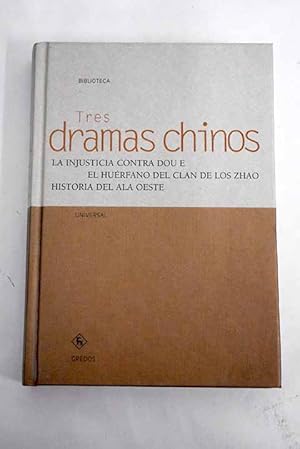 Seller image for Tres dramas chinos for sale by Alcan Libros