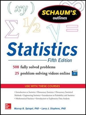 Imagen del vendedor de Schaum's Outline of Statistics, 5th Edition (Schaum's Outlines) a la venta por WeBuyBooks